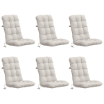 6-t&uuml;kiline k&otilde;rge seljatoega toolipatjade komplekt vianen 6 pcs