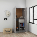 Garderoob, betoonhall, 82,5 x 51,5 x 180 cm, puitlaastplaat