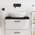 Vannitoa tasapind, tumepruun, 60x30x(2-4)cm t&ouml;&ouml;deldud t&auml;ispuit