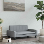 Koeravoodi, helehall, 70 x 45 x 30 cm, kangas