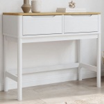 Konsoollaud "floro", valge, 89,5 x 36,5 x 73 cm, m&auml;nnipuit