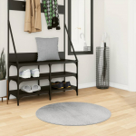 Vaip "iza", l&uuml;hikese narmaga, skandinaavialik, hall, &oslash;80 cm