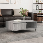 Kohvilaud, hall sonoma tamm, 90 x 60 x 35 cm, tehispuit