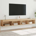 Led-tuledega telerikapid 2 tk, sonoma tamm, 100 x 30 x 30 cm