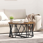 Kohvilaud suitsetatud tamm 80 x 80 x 42 cm
