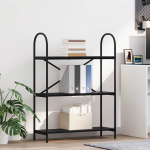 Raamatukapp must tamm 80 x 30 x 109 cm tehispuit