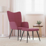 Puhketool jalapingiga, veinipunane, kangas