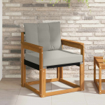 V&auml;li diivanikomplekt tugev acacia puit ja textilene