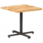 Bistroolaud kandiline, 80 x 80 x 75, toekas t&ouml;&ouml;tlemata mangopuit