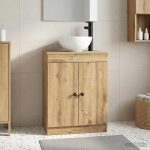 Vannitoa kraanikauss artisan tamm 54 x 35 x 83 cm tehispuit