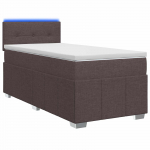 Vedruvoodi madratsiga peaga tume pruun 100 x 200 cm kangas