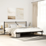 Metallist voodiraam ilma madratsita sonoma tamm 183x213 cm