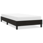 Voodiraam ilma madratsita must 80x210 cm samet