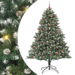 Tehisj&otilde;ulupuu roheline 210 cm pvc, plastikk ja teras