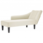 Kanapee parema k&auml;etoega kreemjas samet