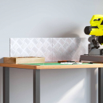 Ruudulised plaadid 2 pcs h&otilde;bedane 40 x 20 cm alumiinium