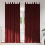 Pimendavad kardinad 2 pcs veinpunane 140 x 260 cm samet