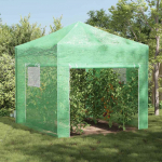 Kasvuhoone katusega roheline 290 x 290 x 315 cm teras