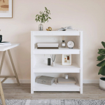 Raamatukapp, valge, 80 x 35 x 97 cm, m&auml;nnipuit