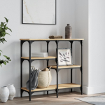 Konsoollaud sonoma tamm 80 x 29 x 75 cm t&ouml;&ouml;deldud puit