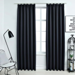 Pimendavad kardinad konksudega 2 tk antratsiithall 140 x 175 cm