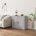 Puhvetkapp, hall sonoma tamm, 80x33x70 cm, tehispuit