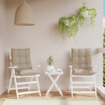 Madala seljatoega toolipadjad 2 tk, pruunikashall, kangas