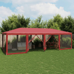 Peotelk 12 v&otilde;rgust k&uuml;lgseinaga, punane, 8x4 m hdpe