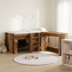Laste k&otilde;rge voodi raam lauaga 2 tk vana puit tehispuit