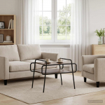 Kohvilaud suitsutatud tamm 70 x 50 x 51 cm tehispuit