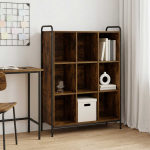Raamaturiiul 57 x 33 x 111 cm tehispuit suitsutatud tamm