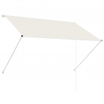 Sisset&otilde;mmatav varikatus, 200 x 150 cm, kreemjasvalge