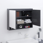 Vannitoa peegelkapp, 80 x 15 x 60 cm, mdf, hall
