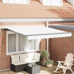 K&auml;igukohandatav varikatus valge 350 x 250 cm kangas