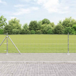 Karjamaa-aed h&otilde;bedane 25 x 0.8 m tsingitud teras