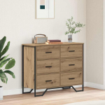 Riidekapp sahtliga k&auml;sit&ouml;&ouml;tamm 91 x 35.5 x 74.5 cm tehispuit