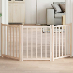 Kokkupandav koerav&auml;rav, 3 paneeli, 150 cm, nulupuit