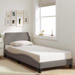 Voodiraam peatsiga dover taupe 90x190 cm kangas
