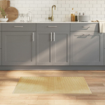 Vaip, ristk&uuml;likukujuline, naturaalne hele, 60 x 100 cm, bambus