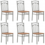 S&ouml;&ouml;gitoolid 6 tk, pruun, mdf