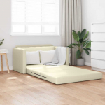 Diivanvoodi cream 124 x 71 x 78 cm samet