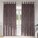 Satiinist kardinad kardinatega 2 pcs pruun 260 x 140 cm samet