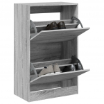 Jalatsikapp, hall sonoma tamm, 60 x 34 x 96,5 cm, tehispuit