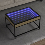 Kohvilaud led-tuledega, sonoma tamm, 70 x 50 x 41 cm