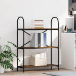 Raamatukapp suitsutatud tamm 80 x 30 x 109 cm tehispuit