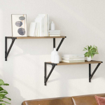 Seinakarbid 2 pcs k&auml;sit&ouml;&ouml;puu 60 x 25 x 25,5 cm tehispuit