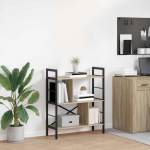 Raamatukapp sonoma tamm 75 x 30 x 91 cm tehispuit