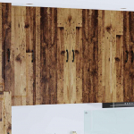 Seinakapp k&ouml;&ouml;ki riiuliga vana puit 80 x 31 x 100 cm tehispuit