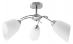 Activejet Classic chandelier pendant ceiling lamp NIKITA nickel triple 3xE27 for living room