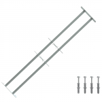 Kaitsegrill akende jaoks 2 risttalaga 3 pcs 930-1740 mm